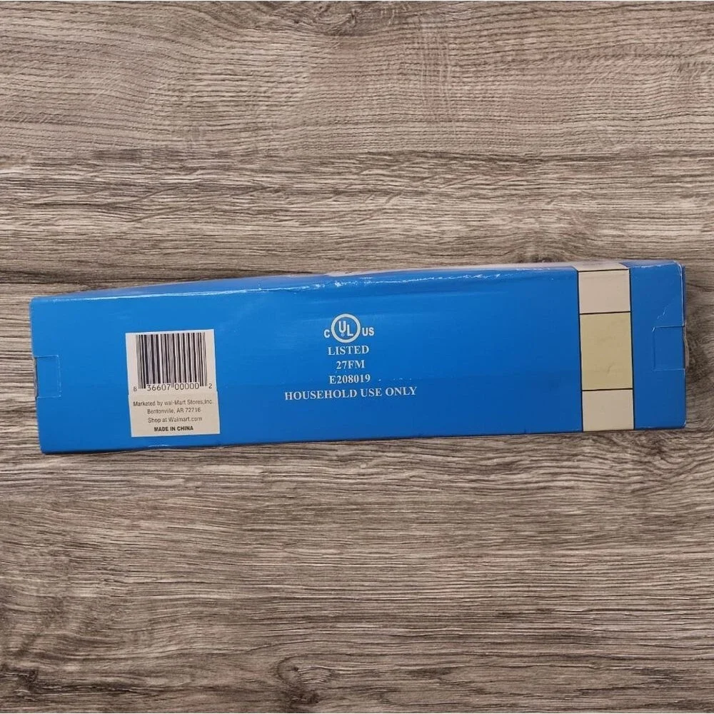 Electric Knife with Stainless Steel Blades - Blue and White